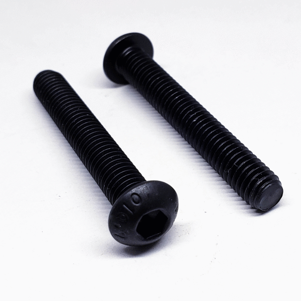 10.9 Alloy Steel Black Oxide M2.5 x 5mm 0.45mm Flat Head Socket Cap Screw 