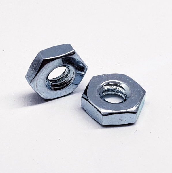 #10-32 Hex Machine Screw Nuts Grade 2 Electro Zinc Plated Steel Qty 1000 