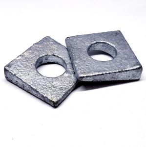 3/4" Square Beveled Malleable Washer Malleable Iron Hot Dip Galvanized
